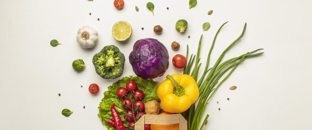 top-view-assortment-vegetables-paper-bag